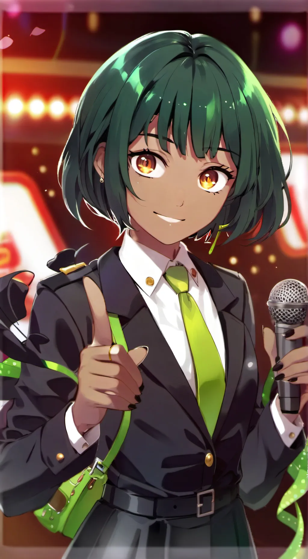 ai character: Vee background