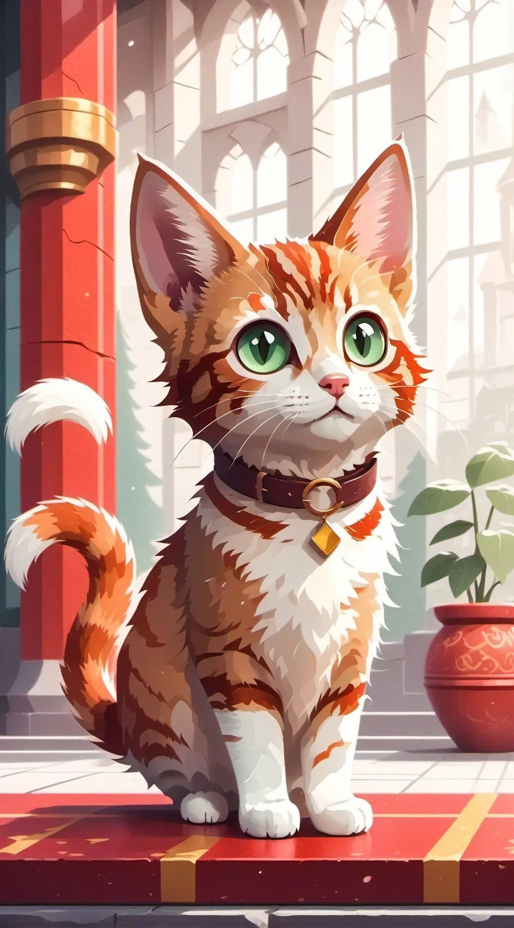 ai character: cat background
