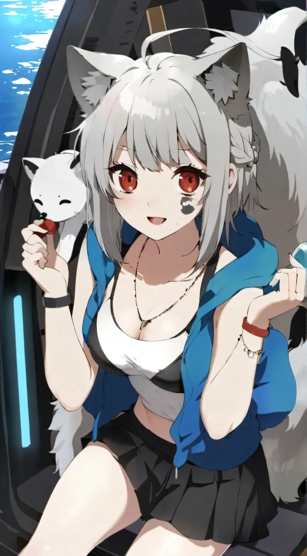 ai character: Luna background