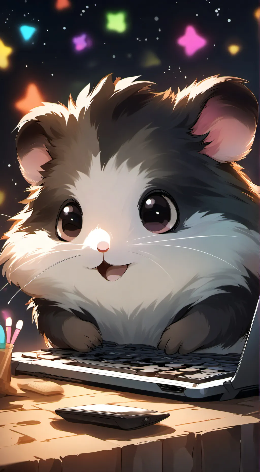 ai character: Pixel background