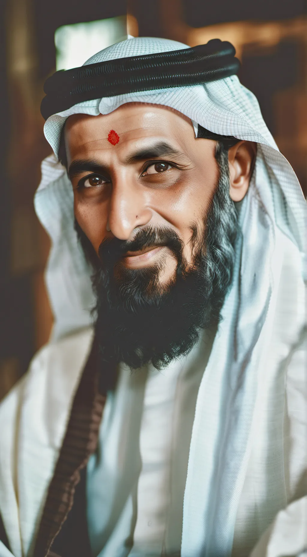 ai character: sheikh Mustafa  background