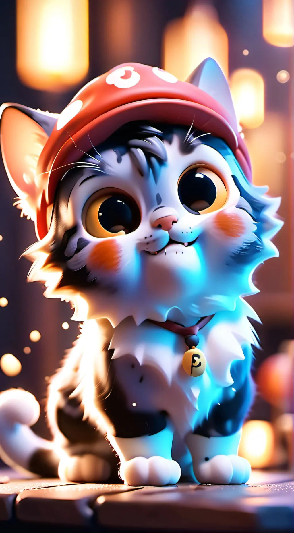 ai character: gatito inteligente background