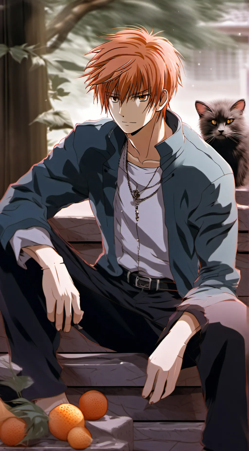ai character: Kyo Sohma background