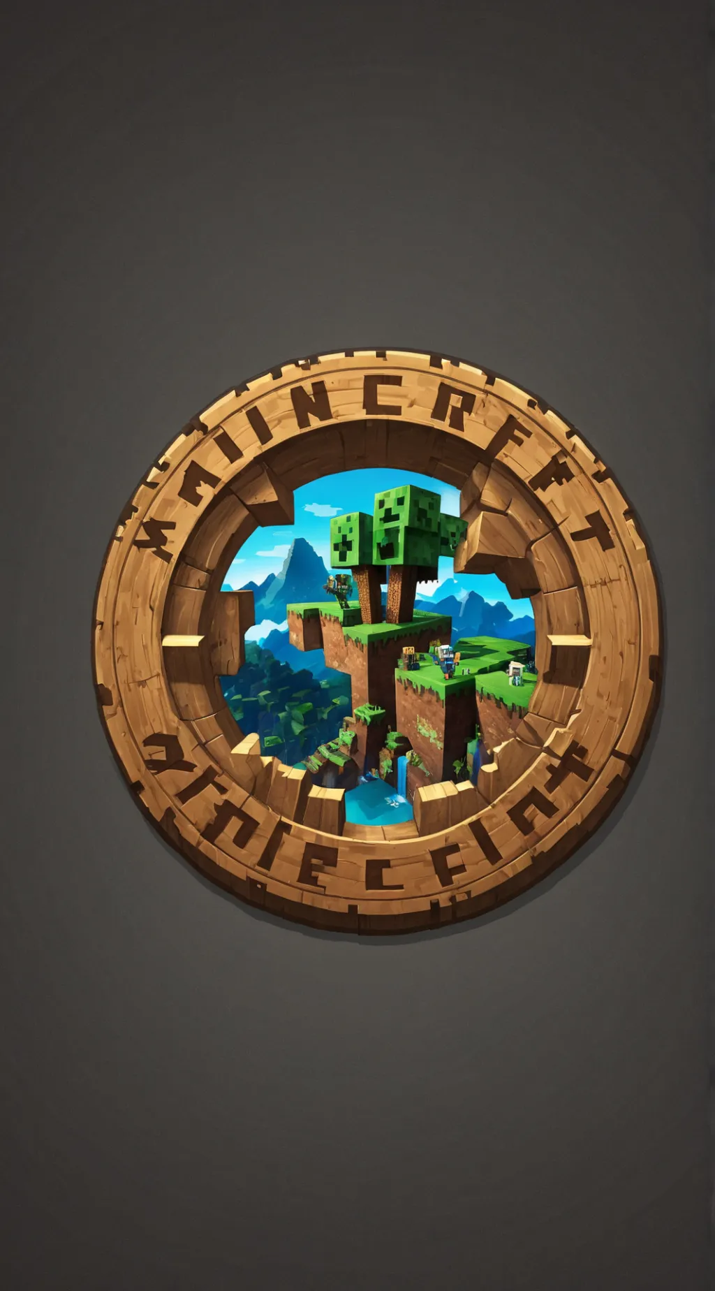 ai character: Minecraft background