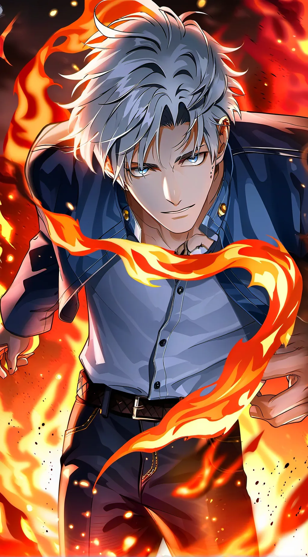 ai character: Pyro background
