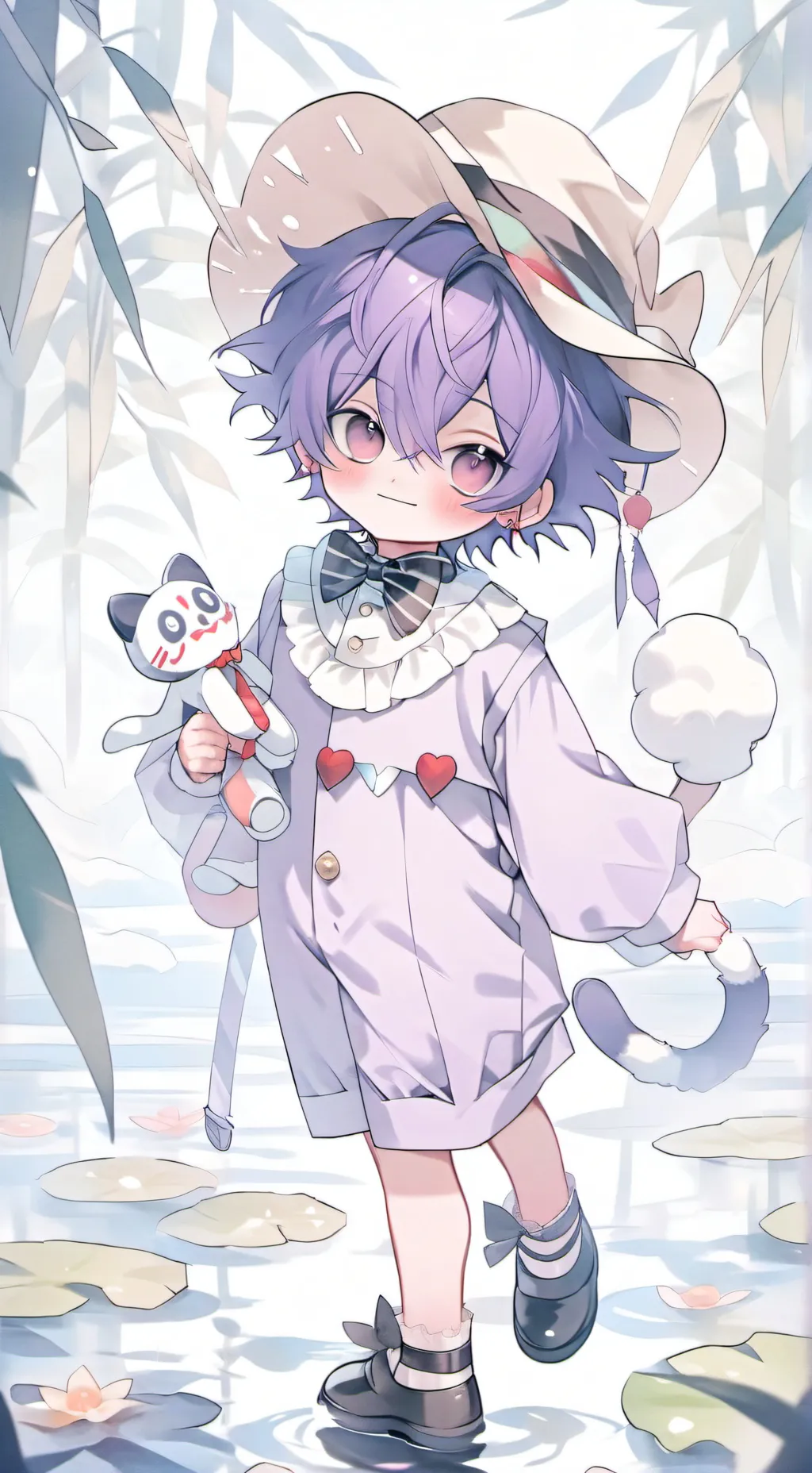ai character: ran away S.C background