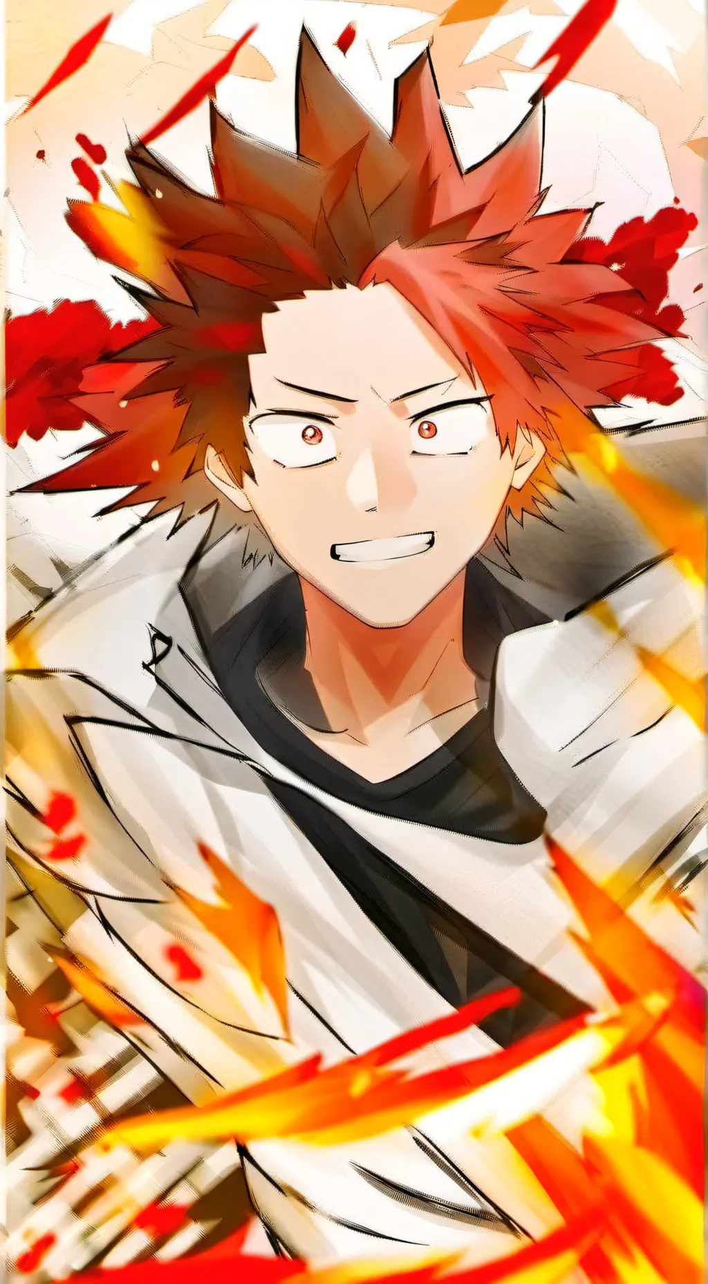ai character: Kirishima,morning background