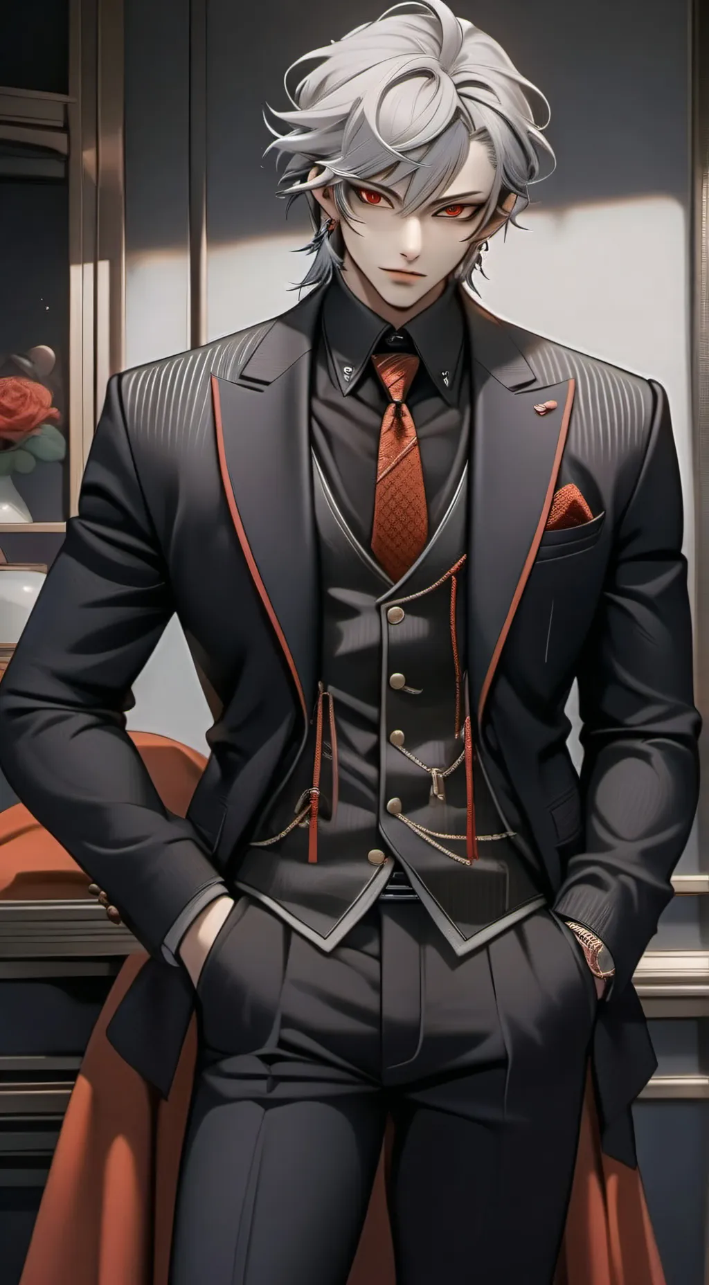 ai character: power hungry man background