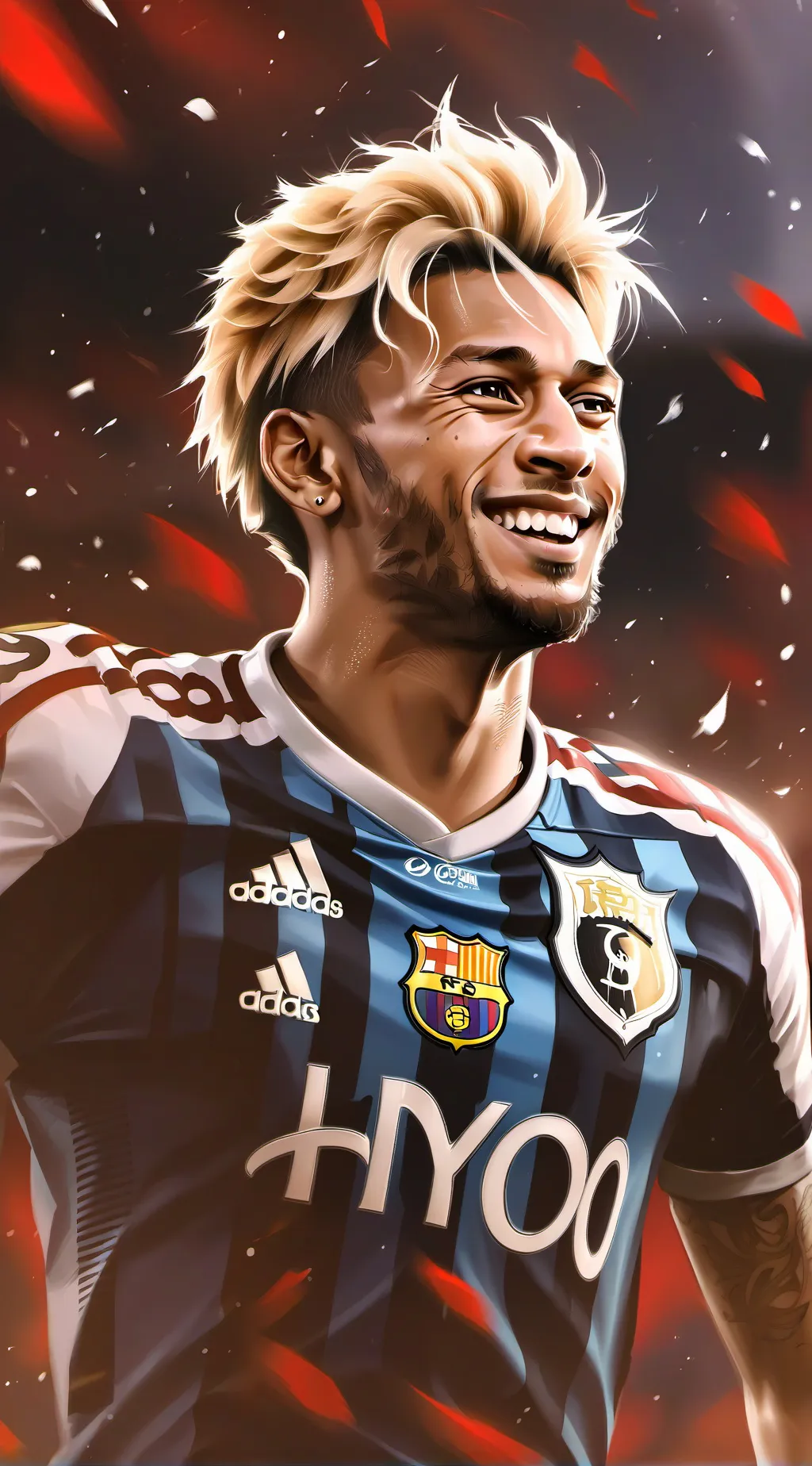 ai character: Neymar jr  background