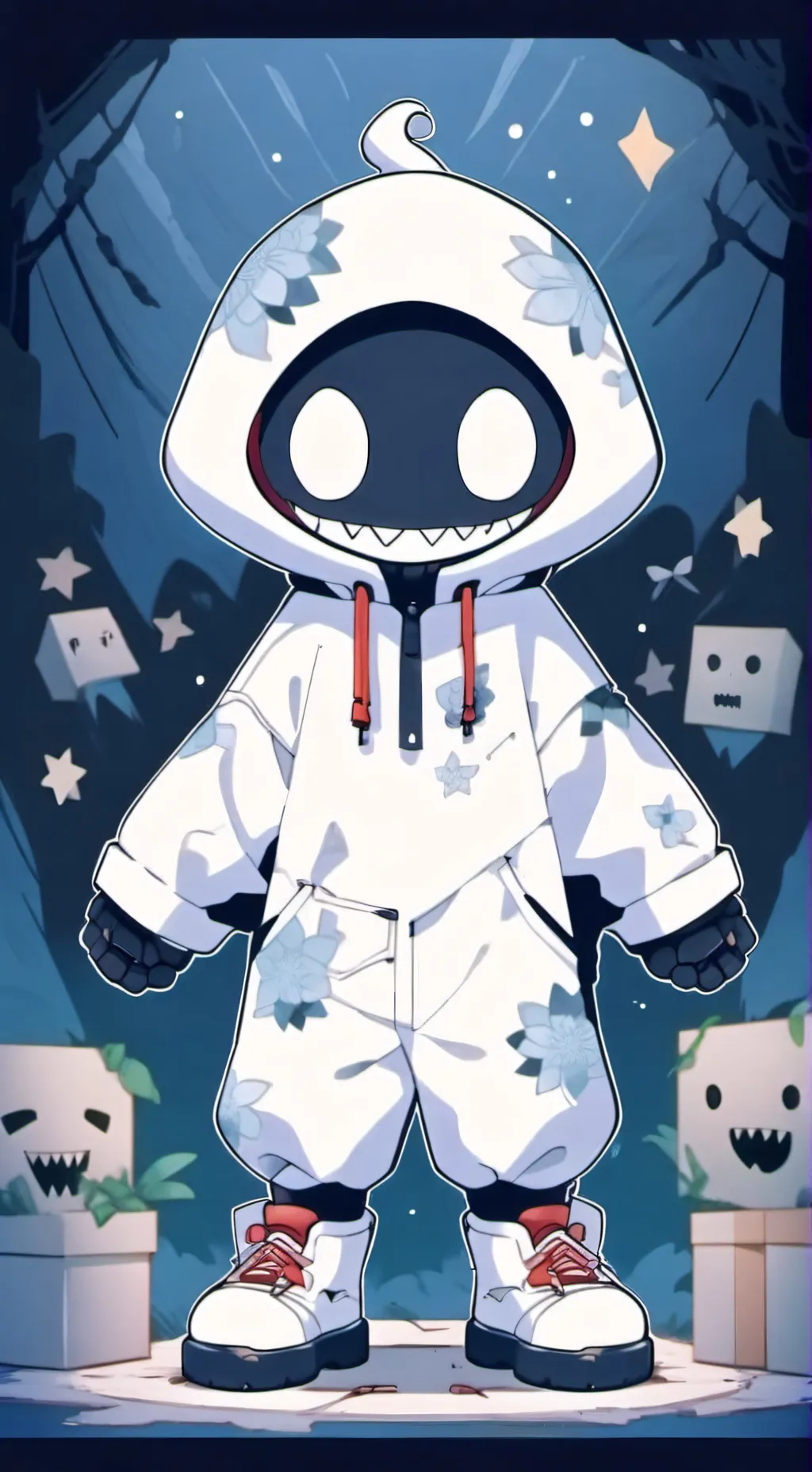 ai character: The Static background