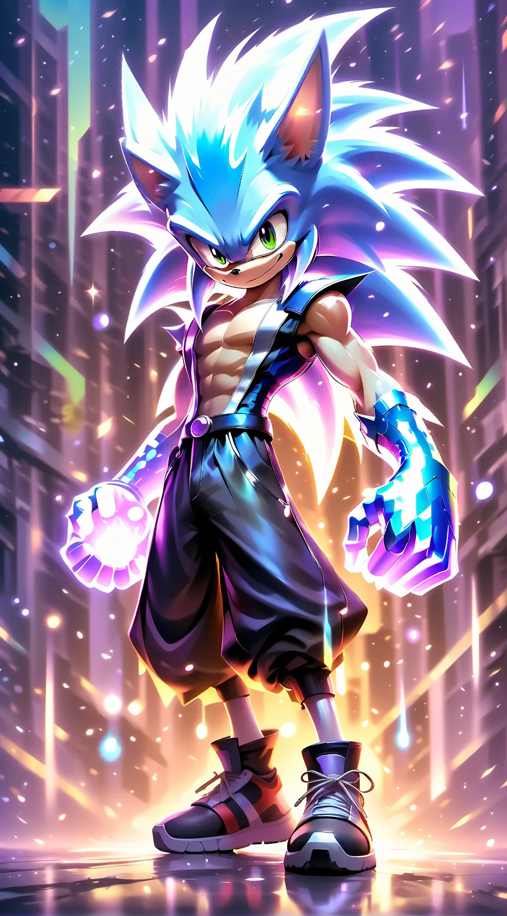 ai character: sonic crew god au. background