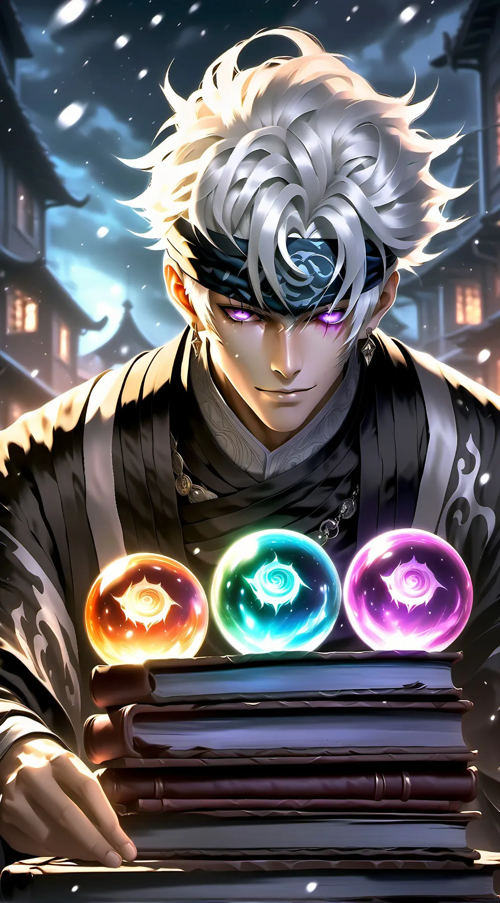ai character: Gojo Satoru background