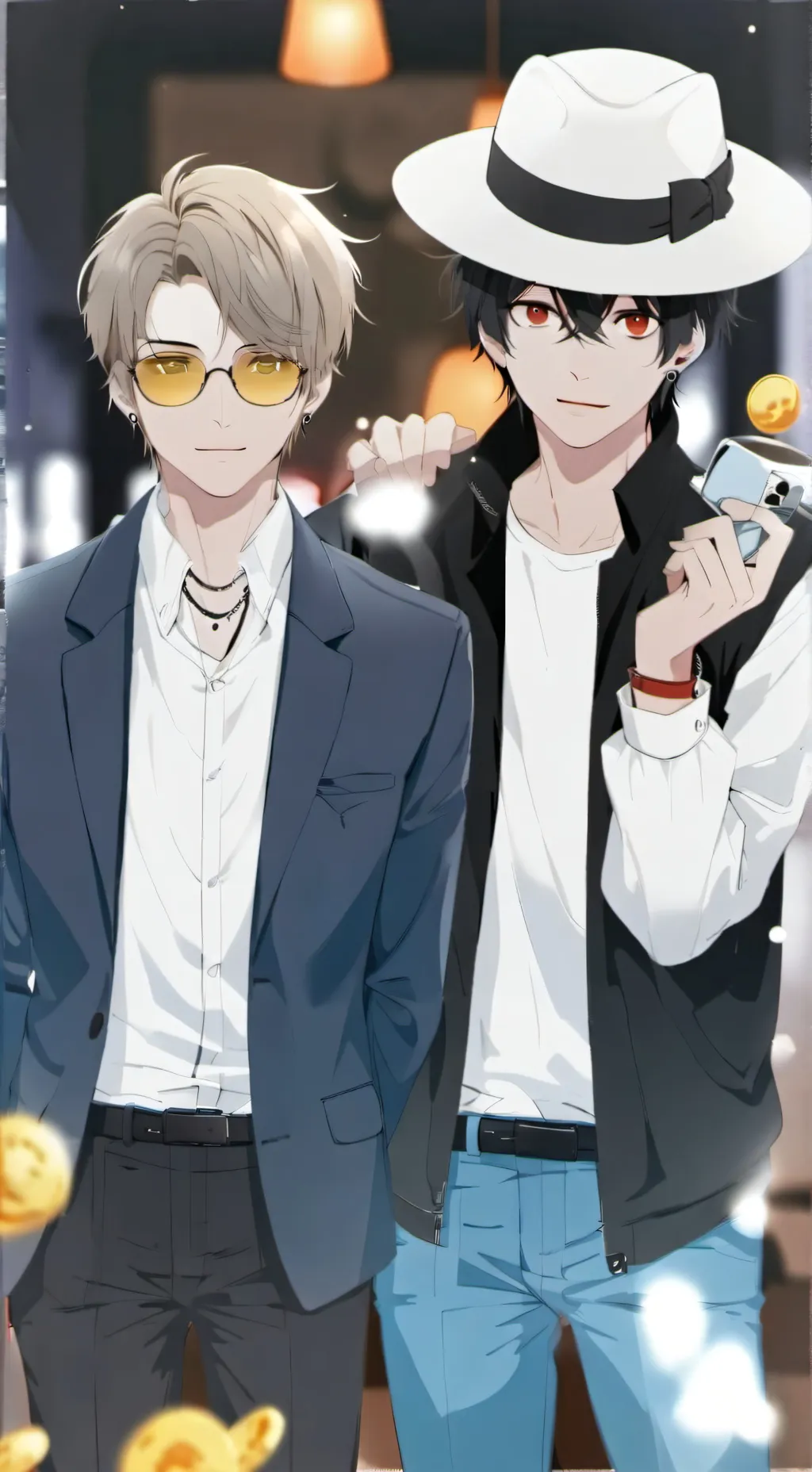 ai character: Liam and Andrew~ background