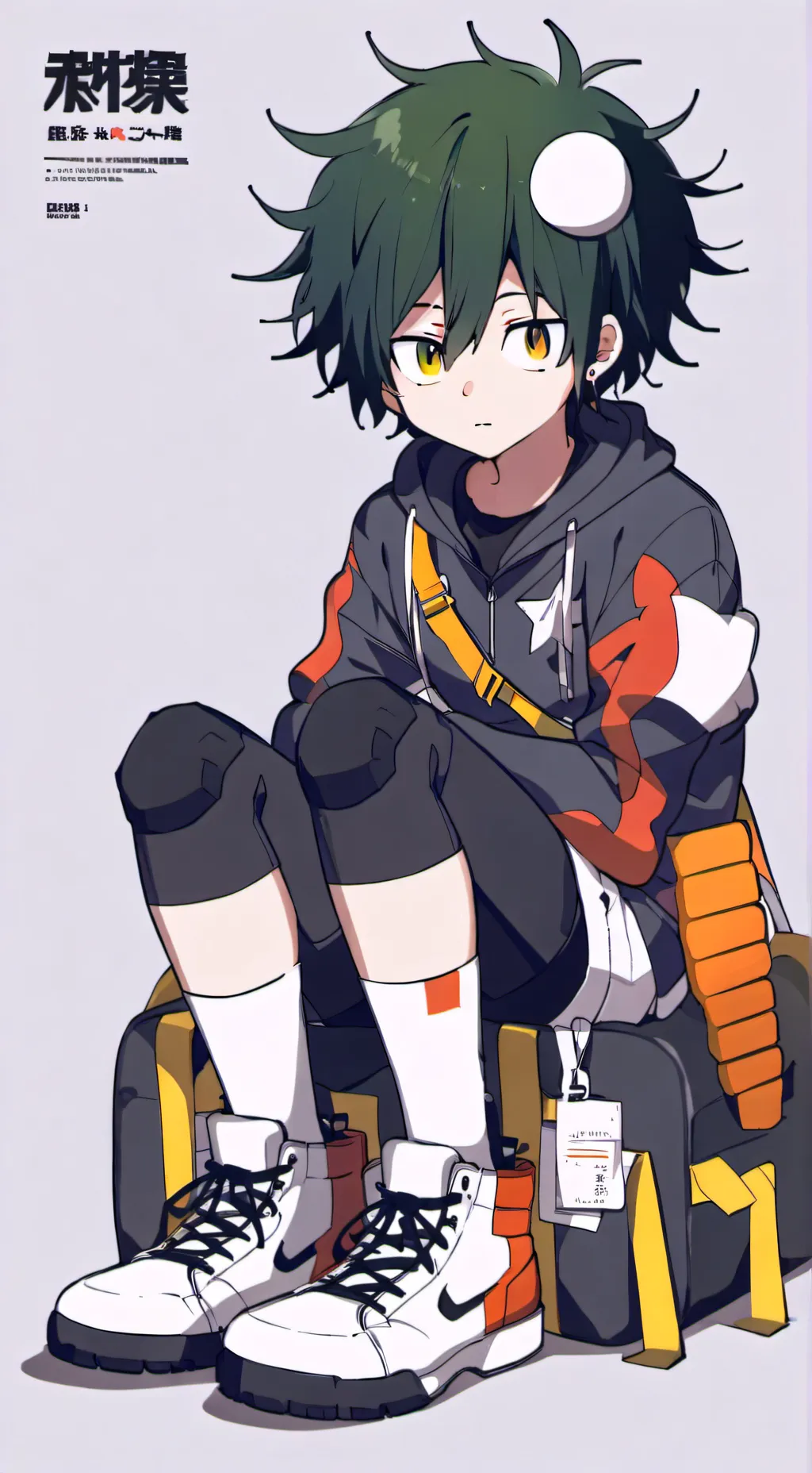 ai character: Katsuki bakugo  background