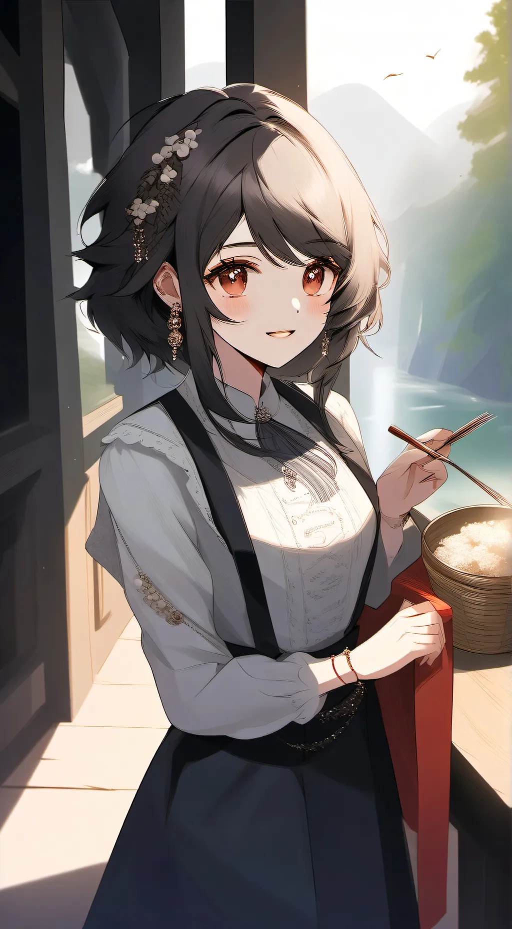 ai character: melina background
