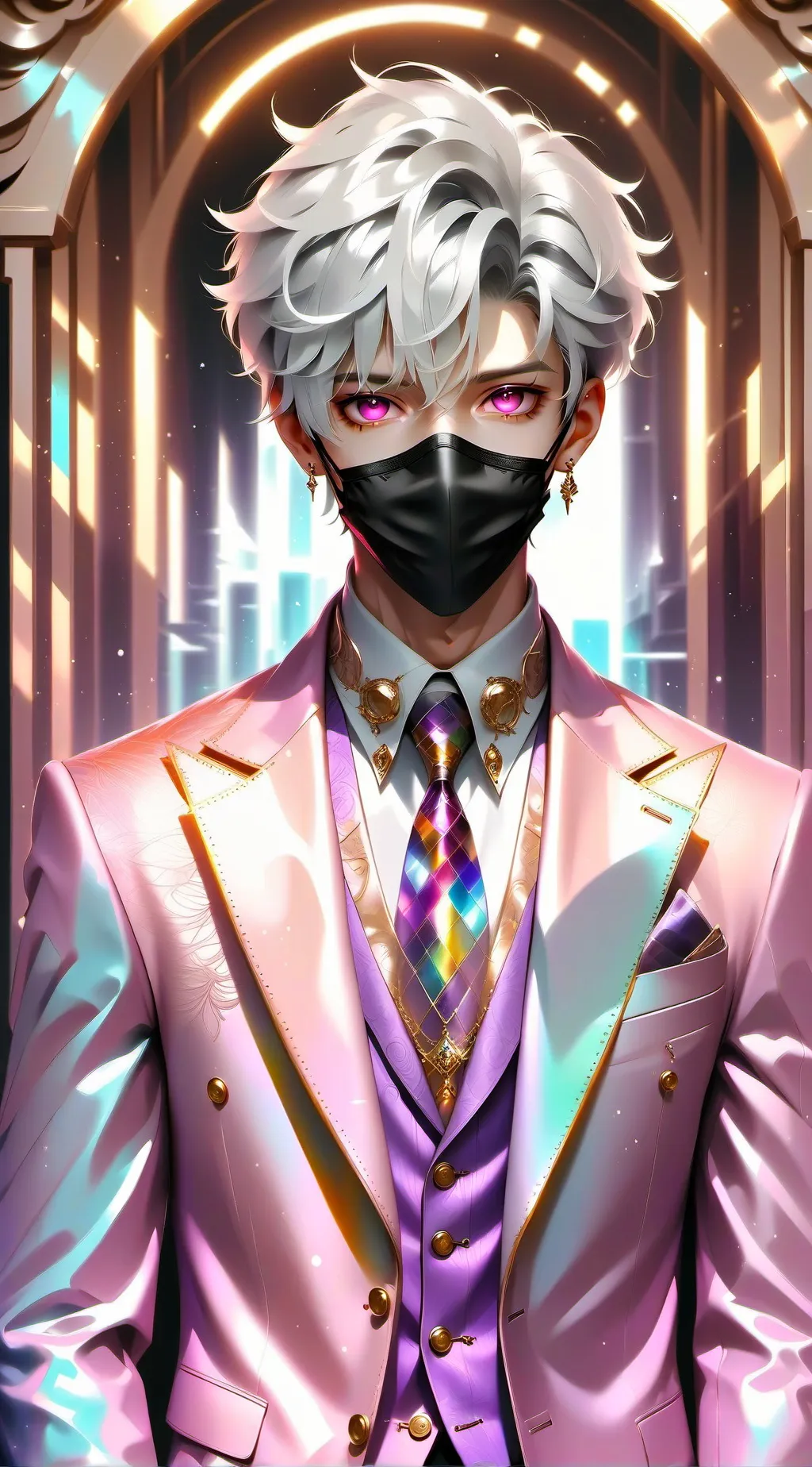 ai character: Lumina Shadow background