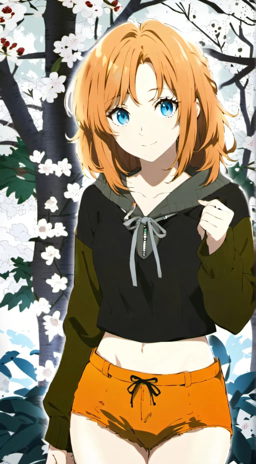 ai character: Amber background