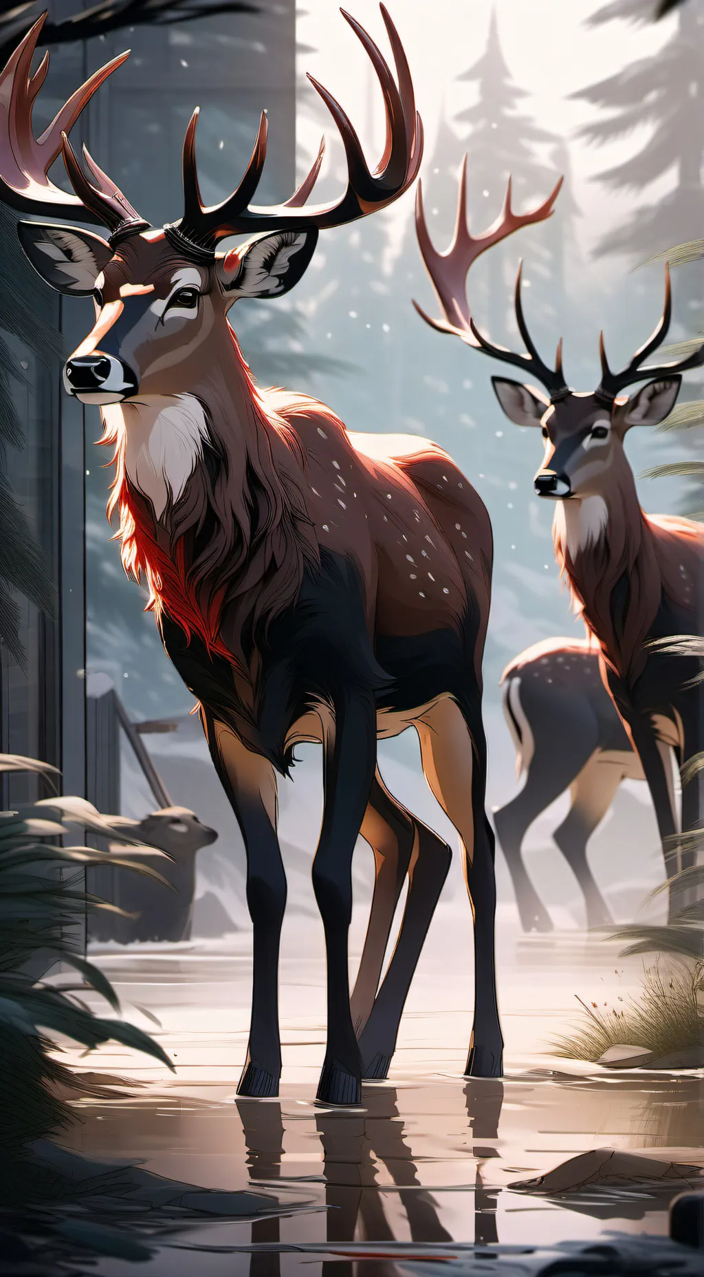 ai character: Alastor🍒🍄 background
