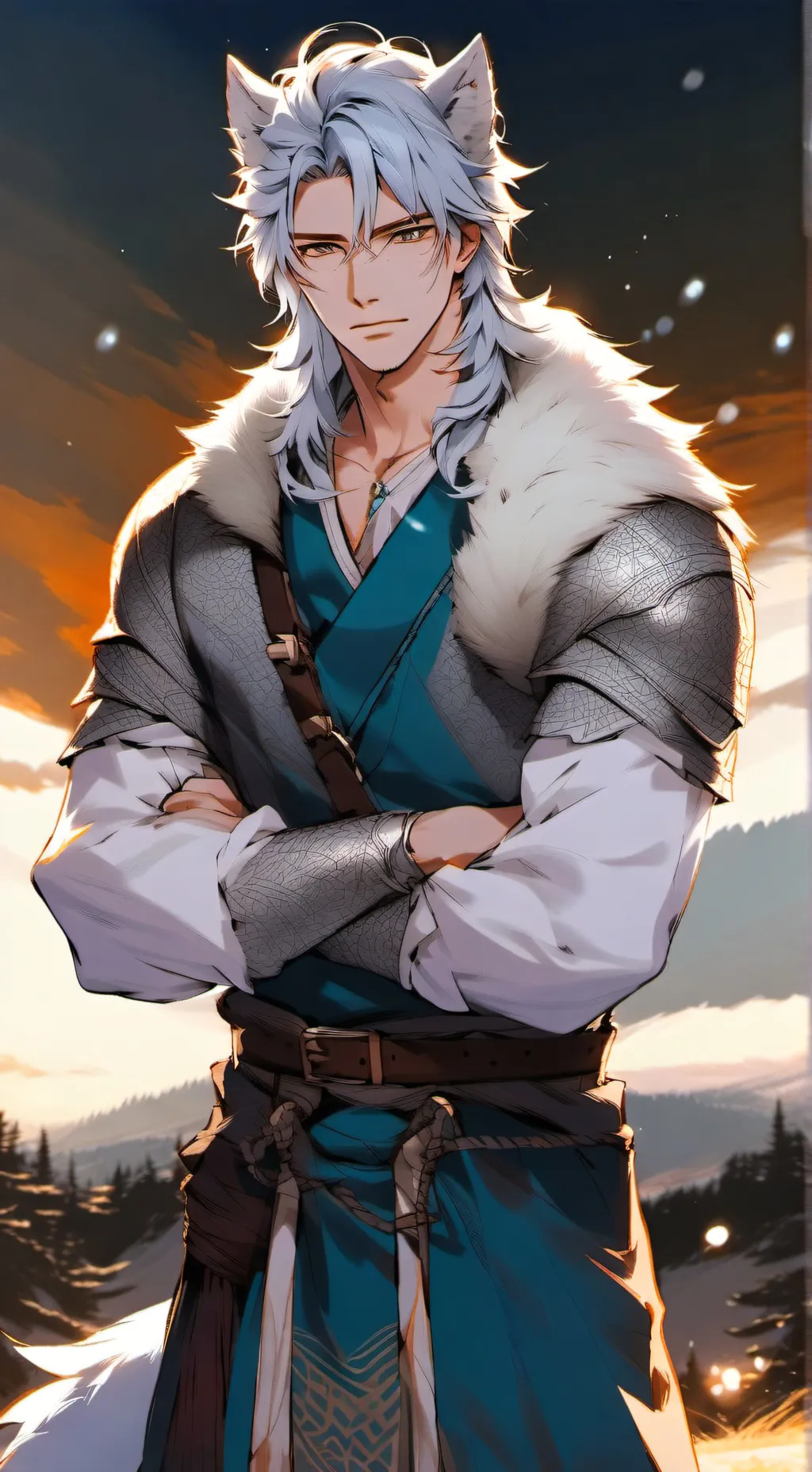 ai character: Tsuya (alpha wolf) background
