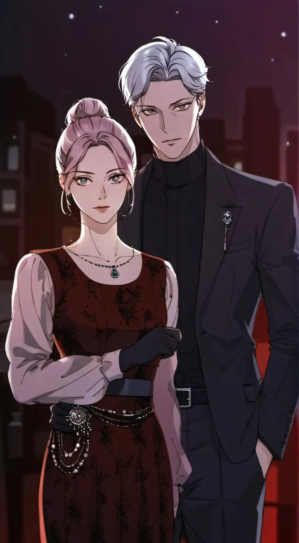 ai character: Ava and Samuel  background