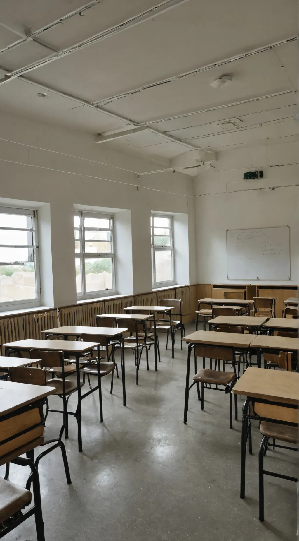 ai character: Squid game school background