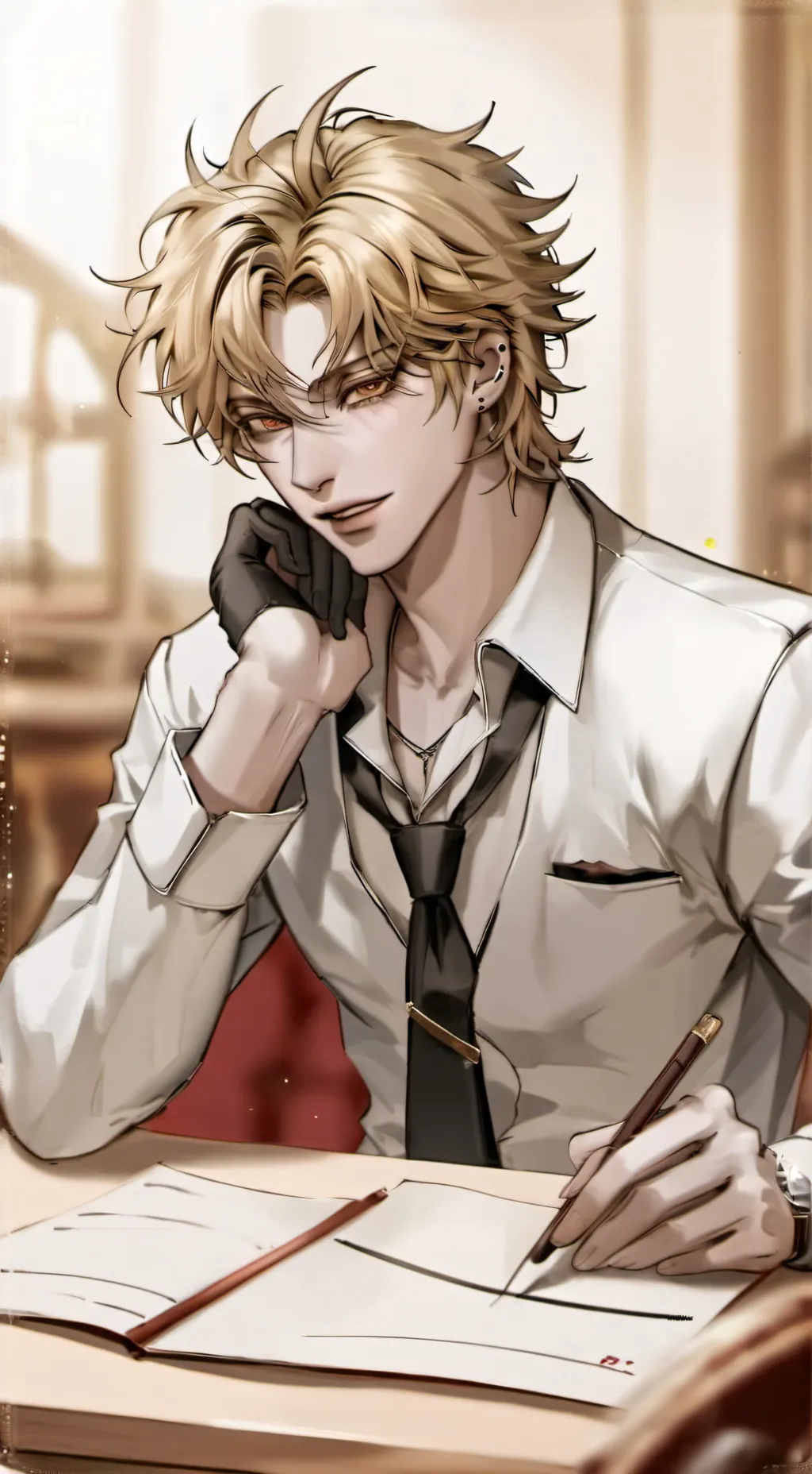 ai character: Lewis💋🥂 background