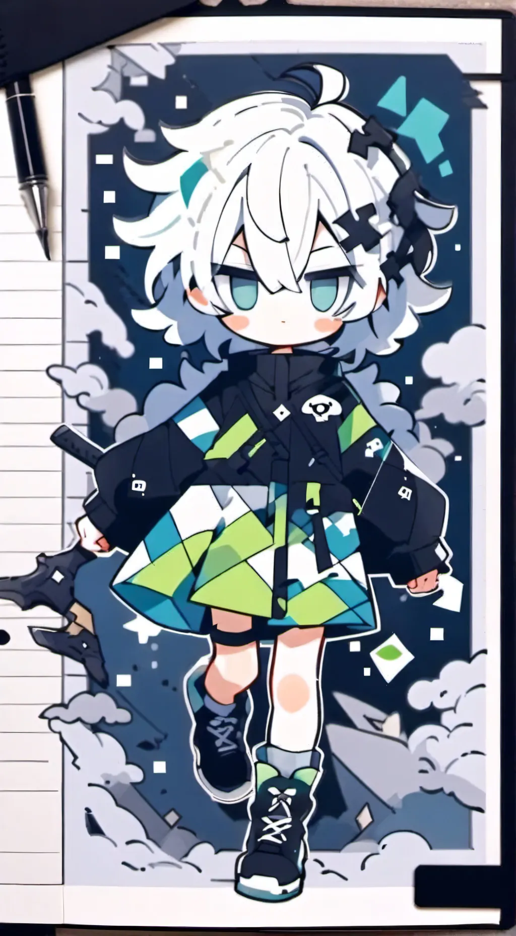 ai character: Mha oso a.g  background