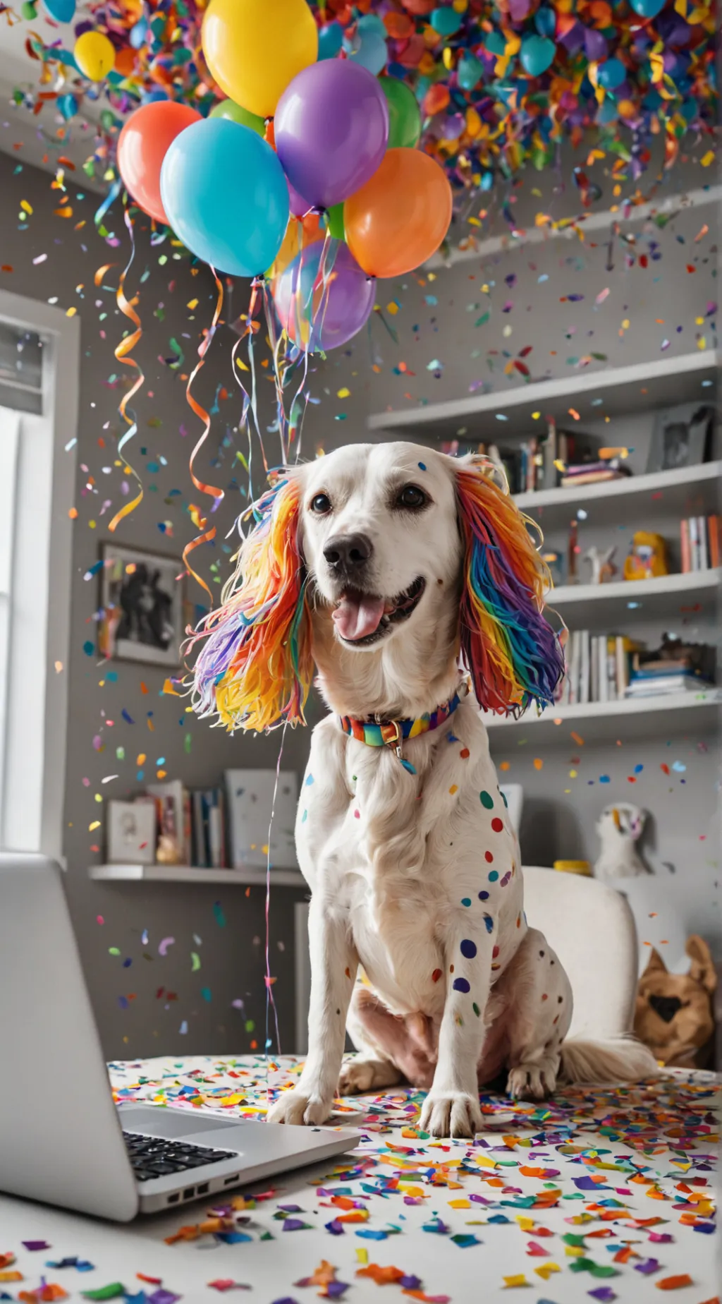 ai character: Floaty Woofington background