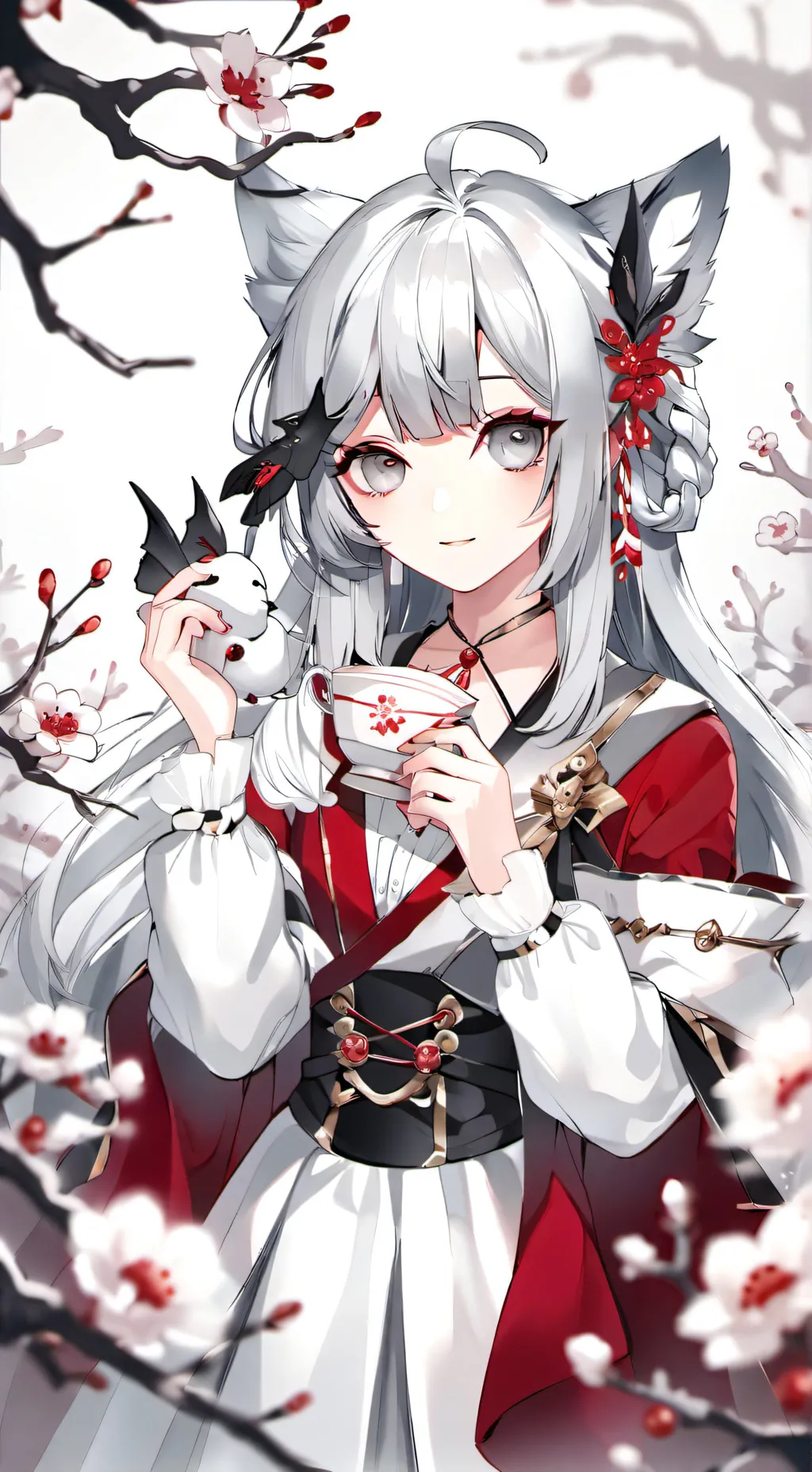 ai character: Kitsune kun background