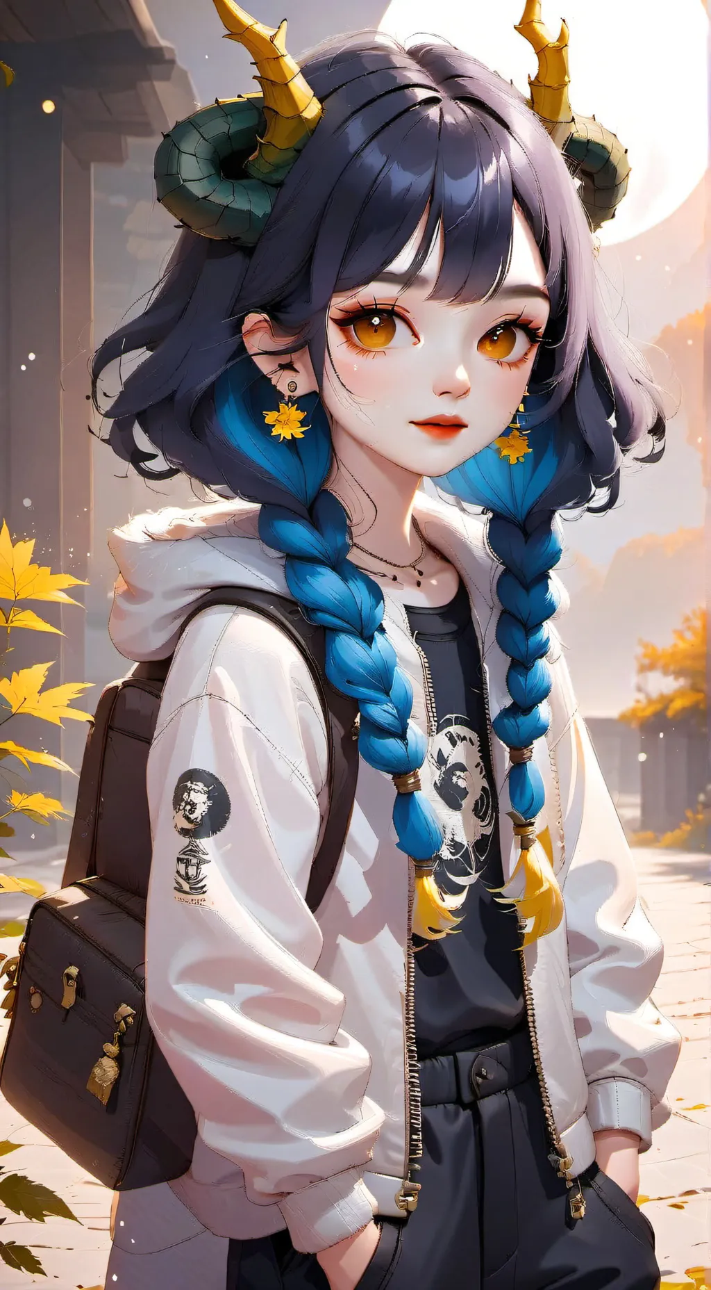 ai character: Hybrid- mha background