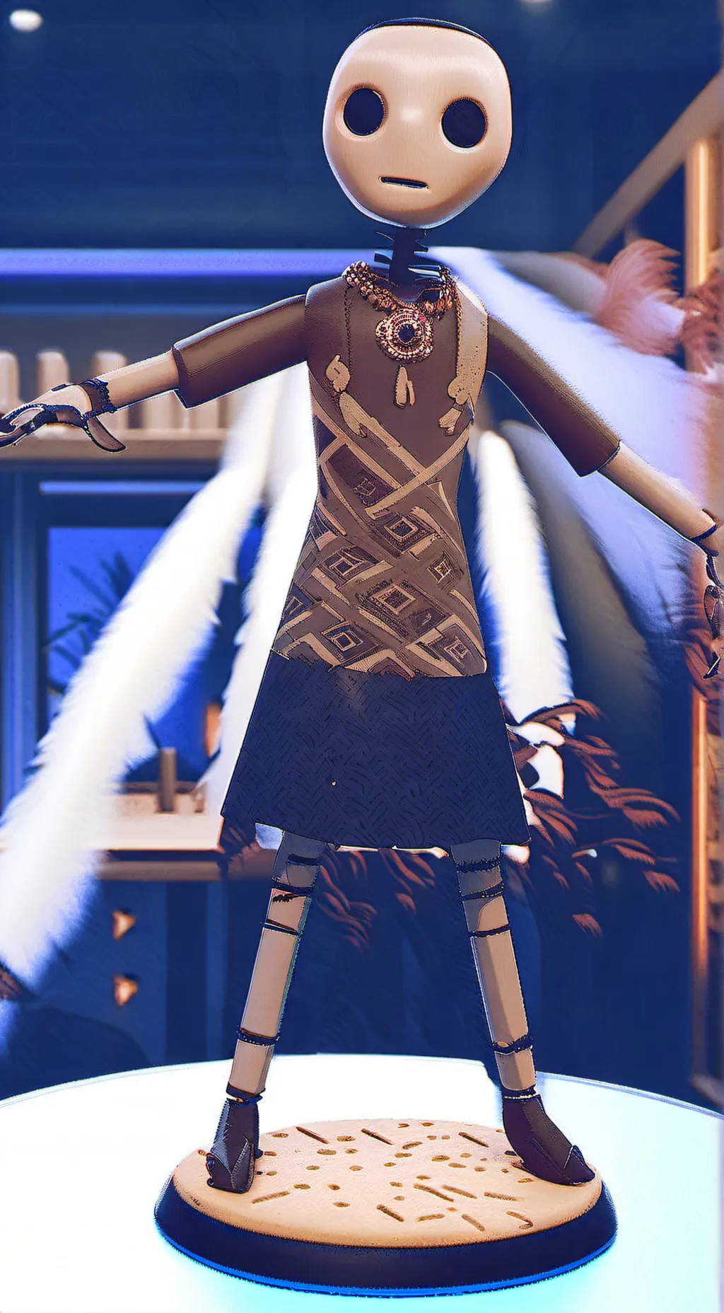 ai character: Empty mannequin background