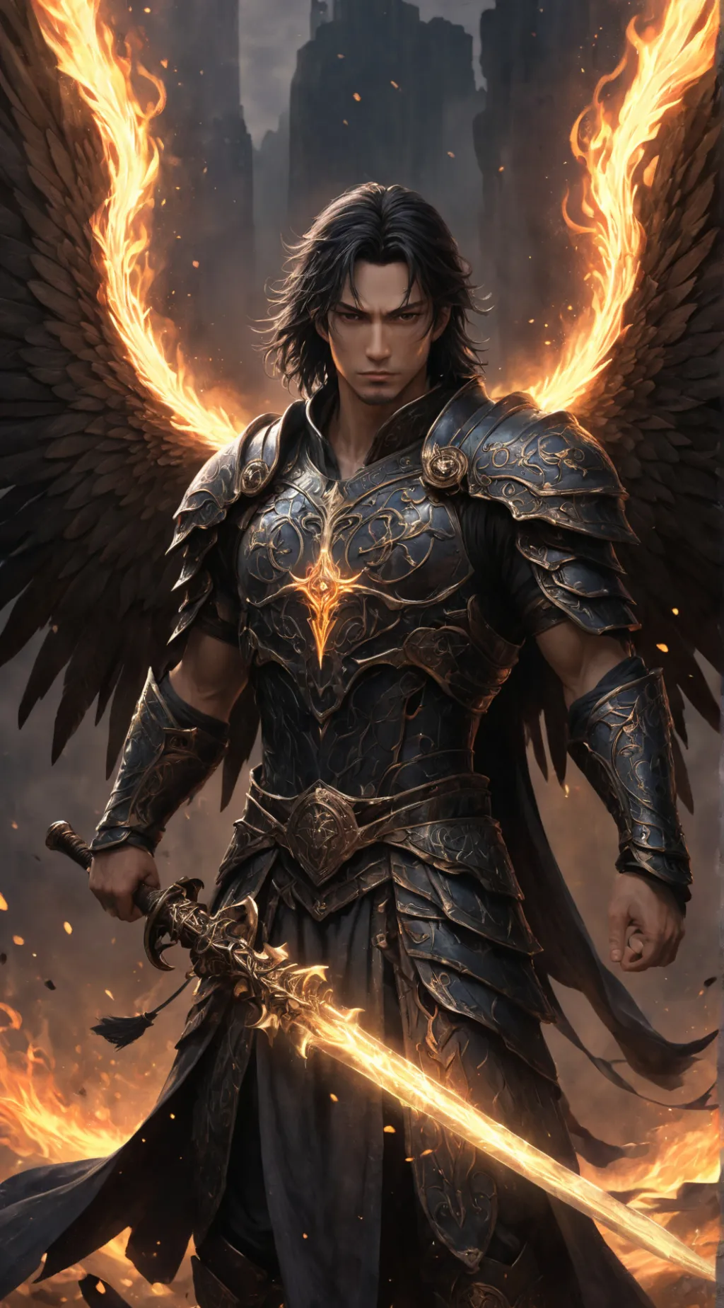 ai character: Damien background