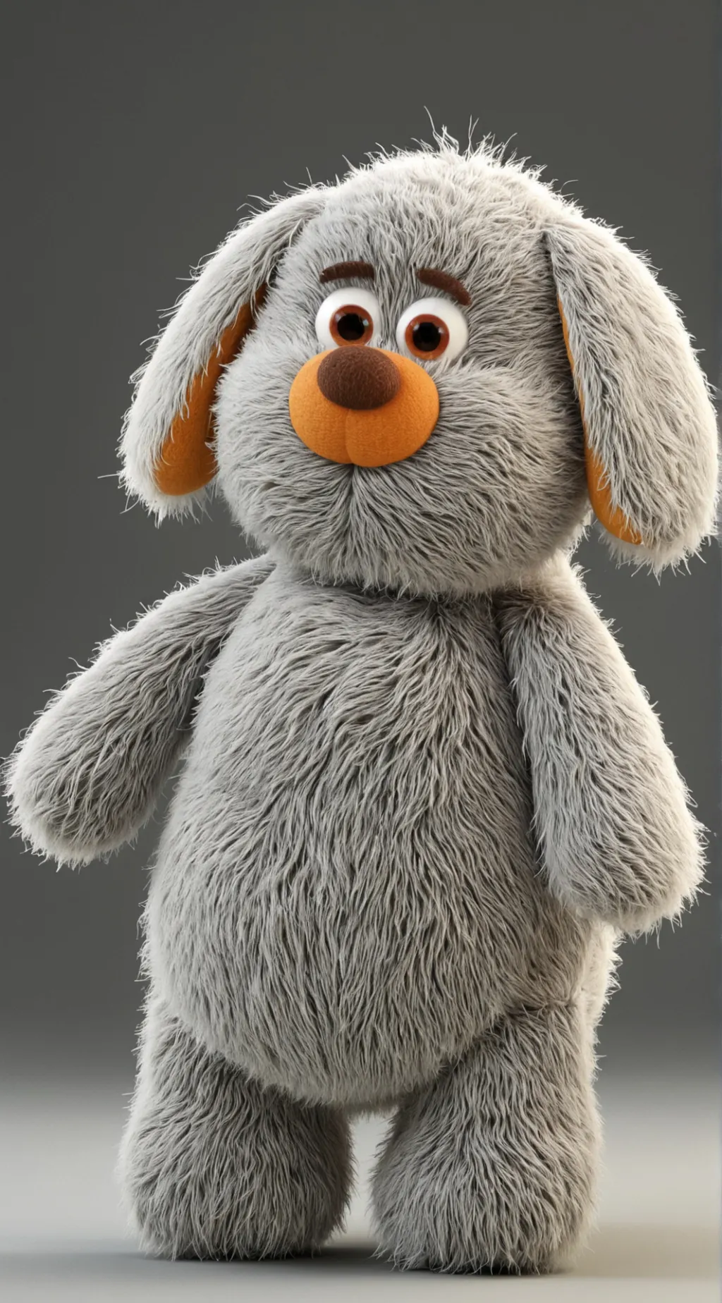 ai character: dog plush background