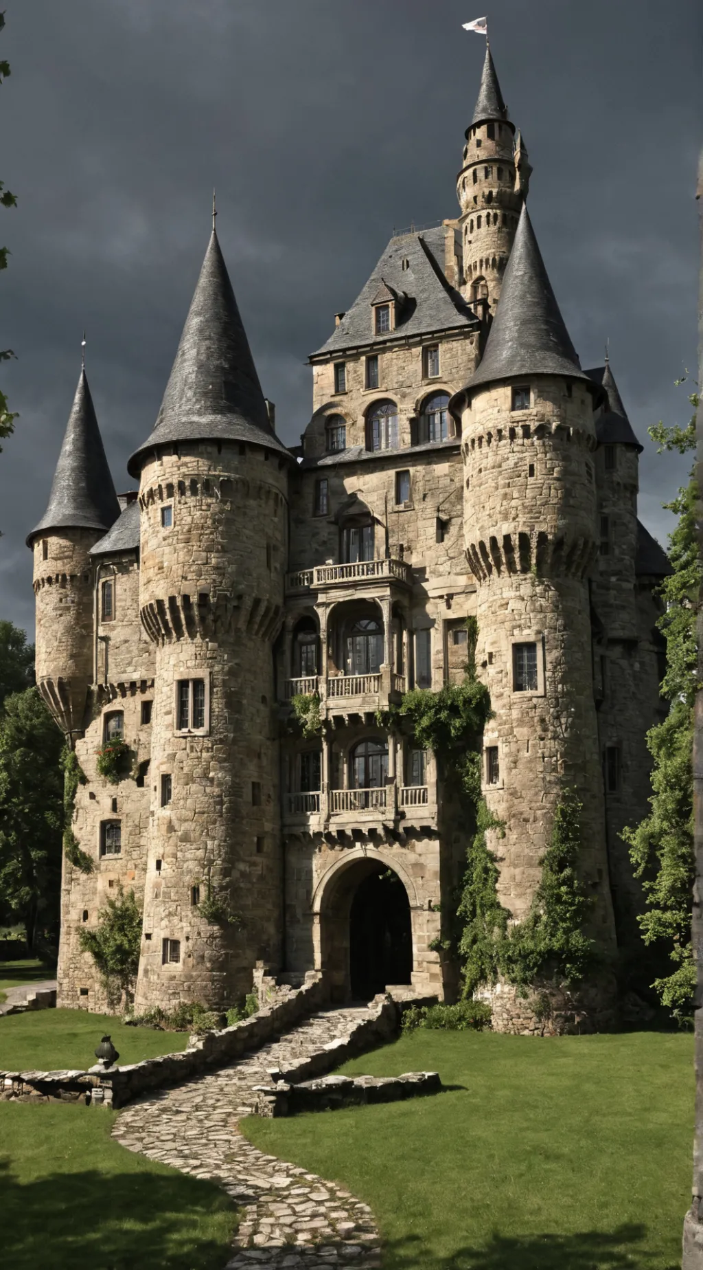 ai character: Beauty and Beast background