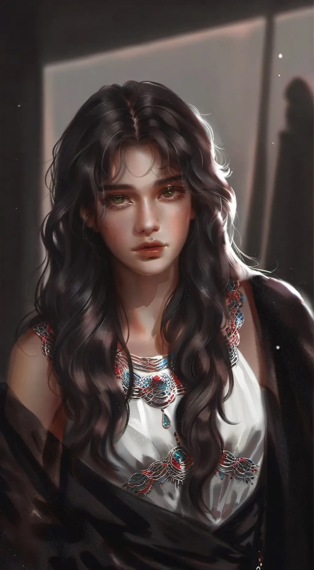 ai character: Cute girl background