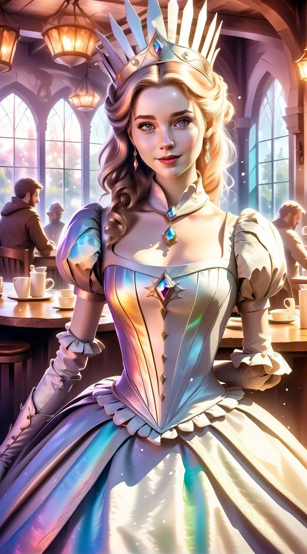 ai character: Apple background
