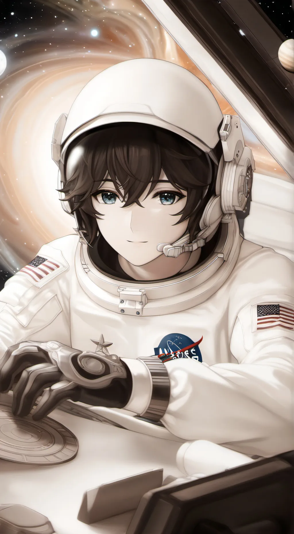 ai character: SOLARBALLS : ! background