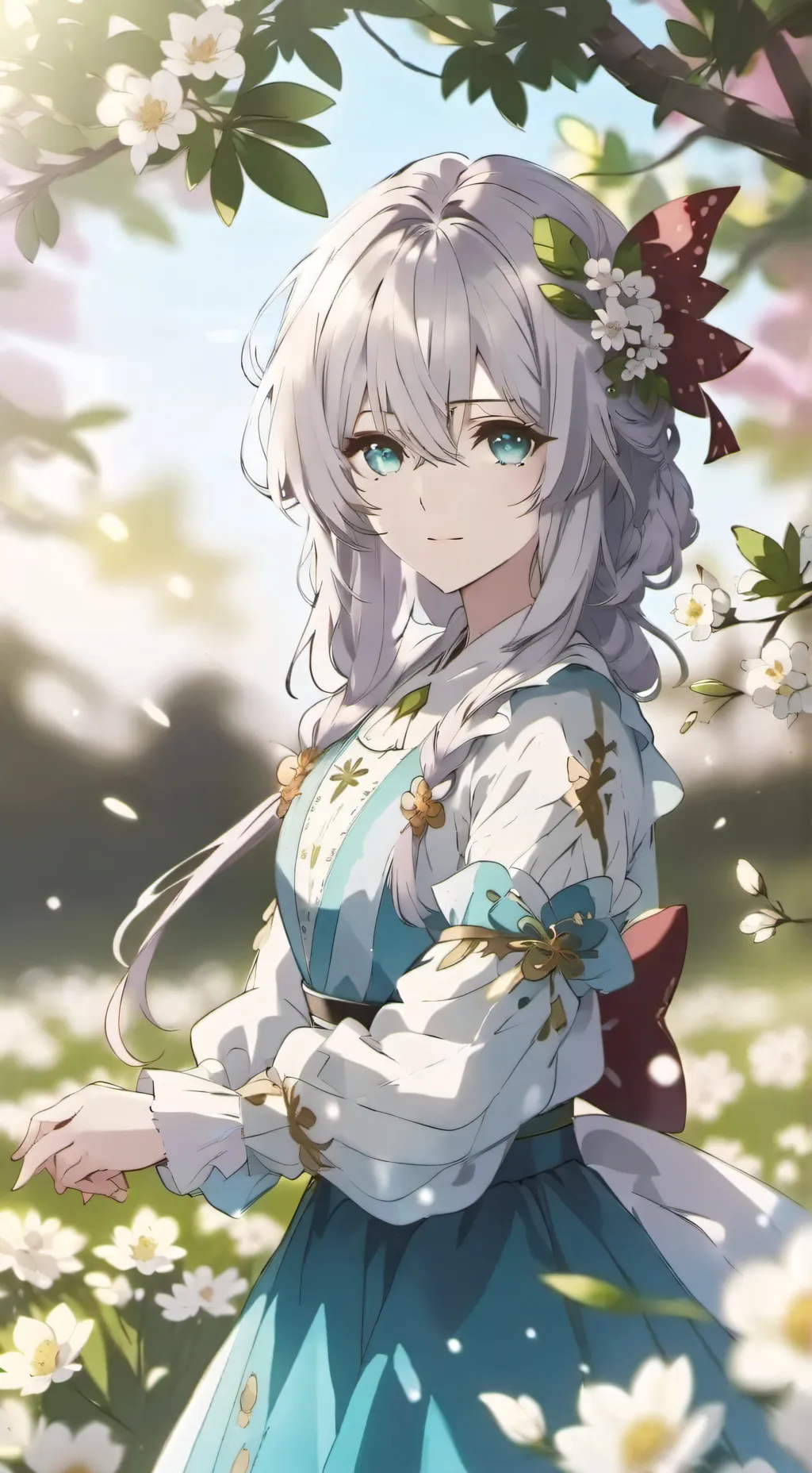 ai character: Maya♥︎🩵🩵 background