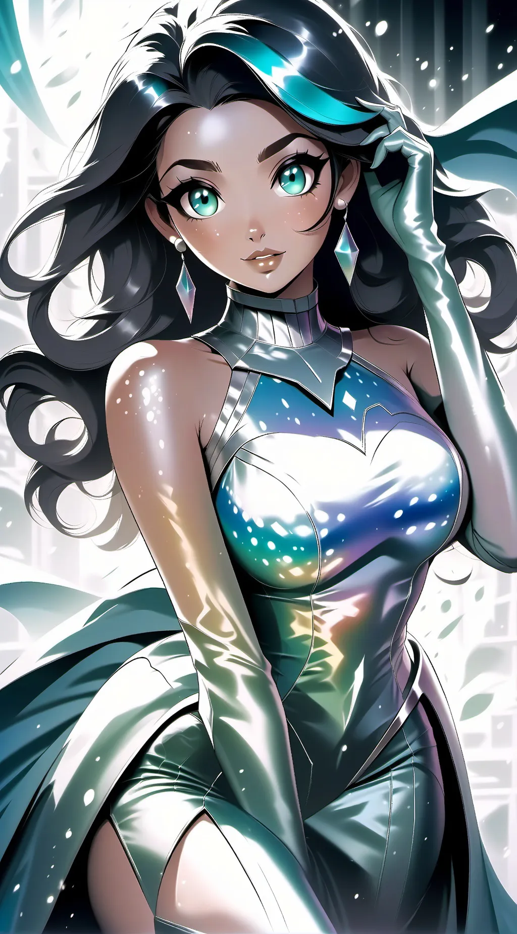 ai character: Crystal 💎💎💎 background