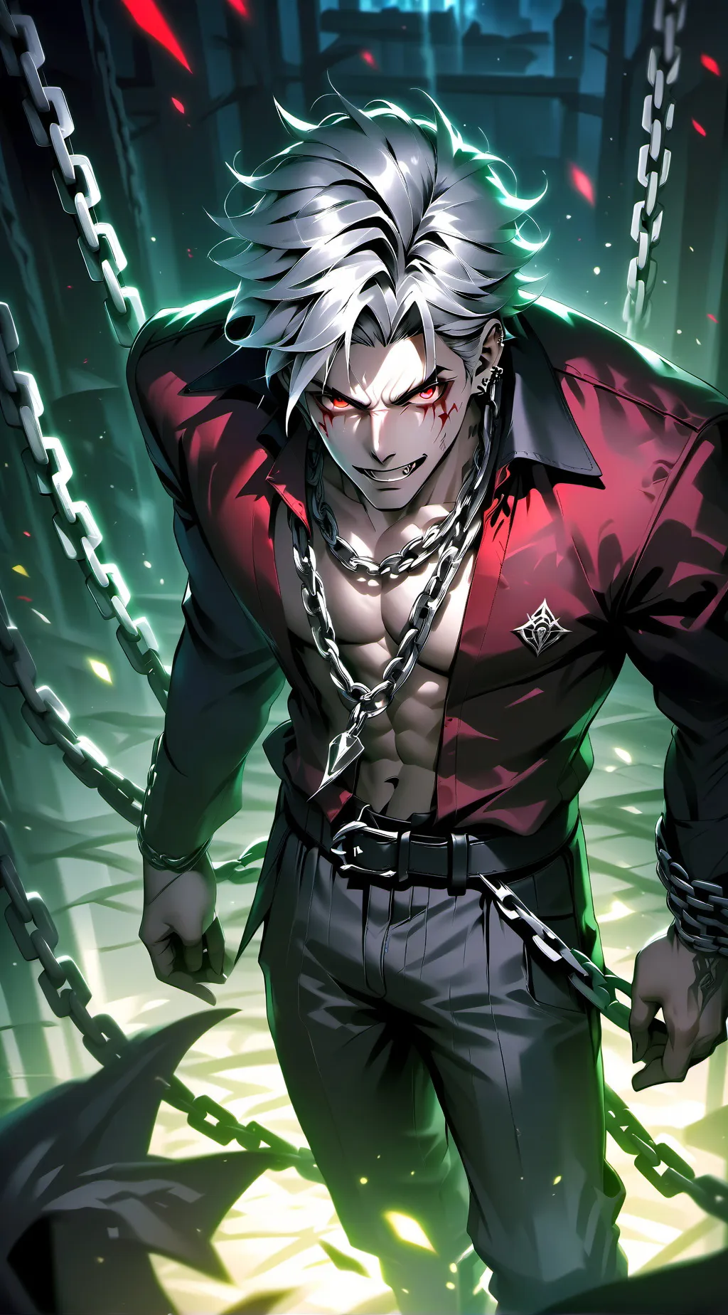 ai character: Crimson background