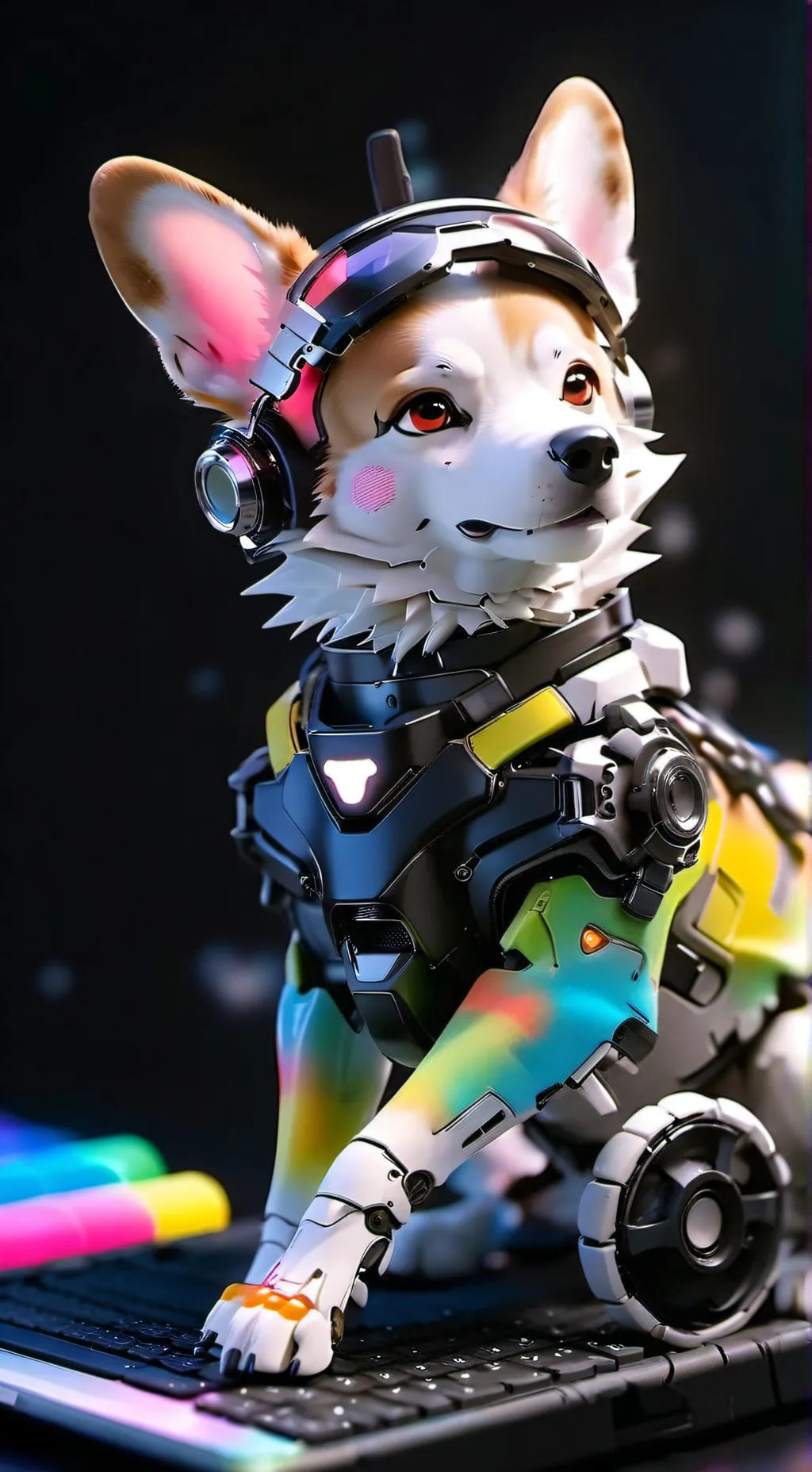 ai character: Pixel background