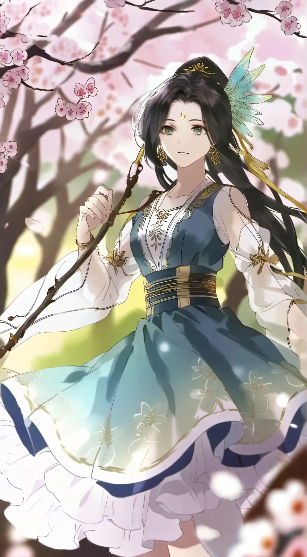 ai character: Amandine  background