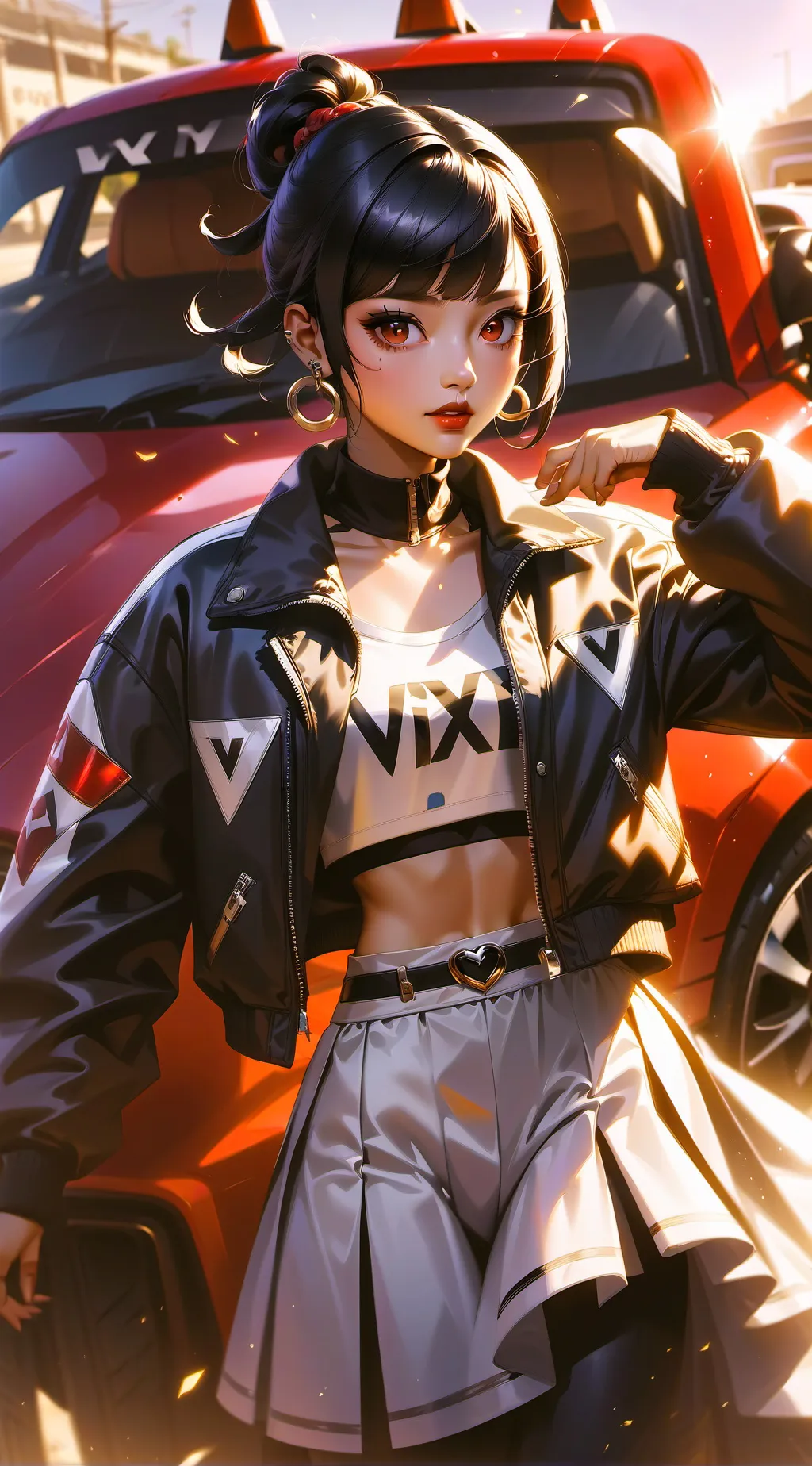 ai character: Vixxie background
