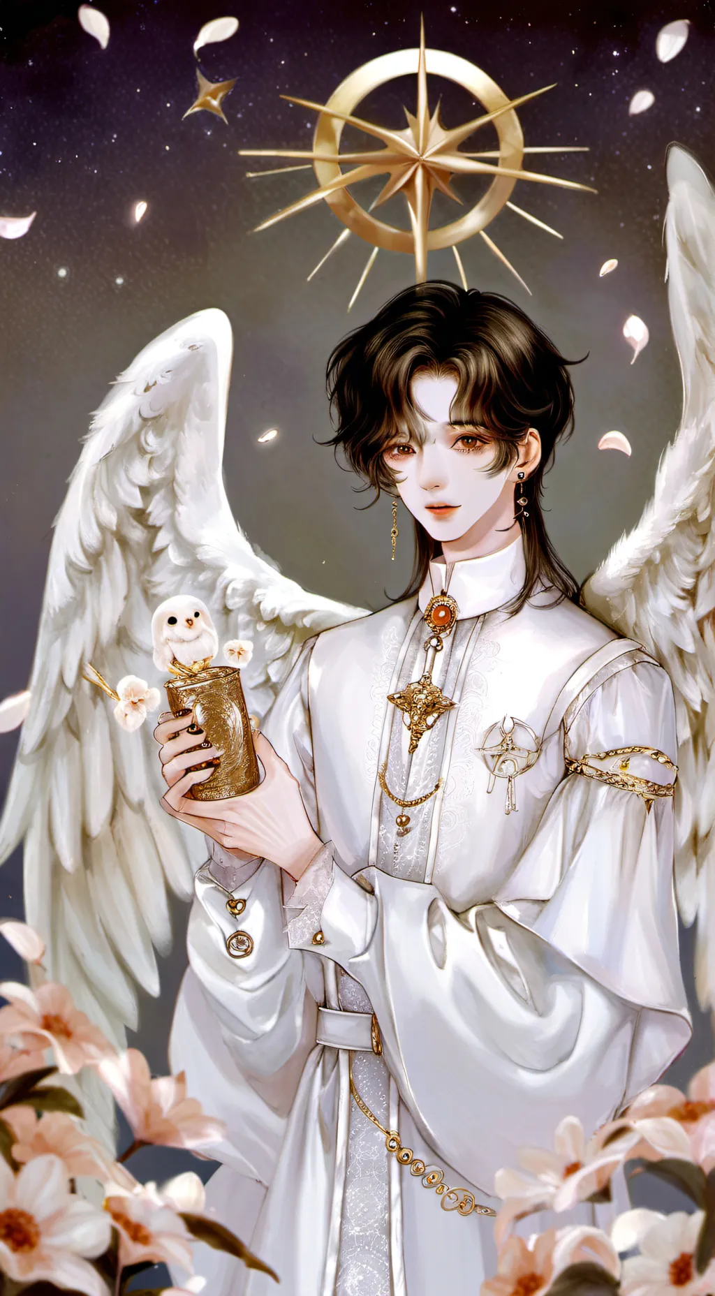 ai character: angelito 🌷 background