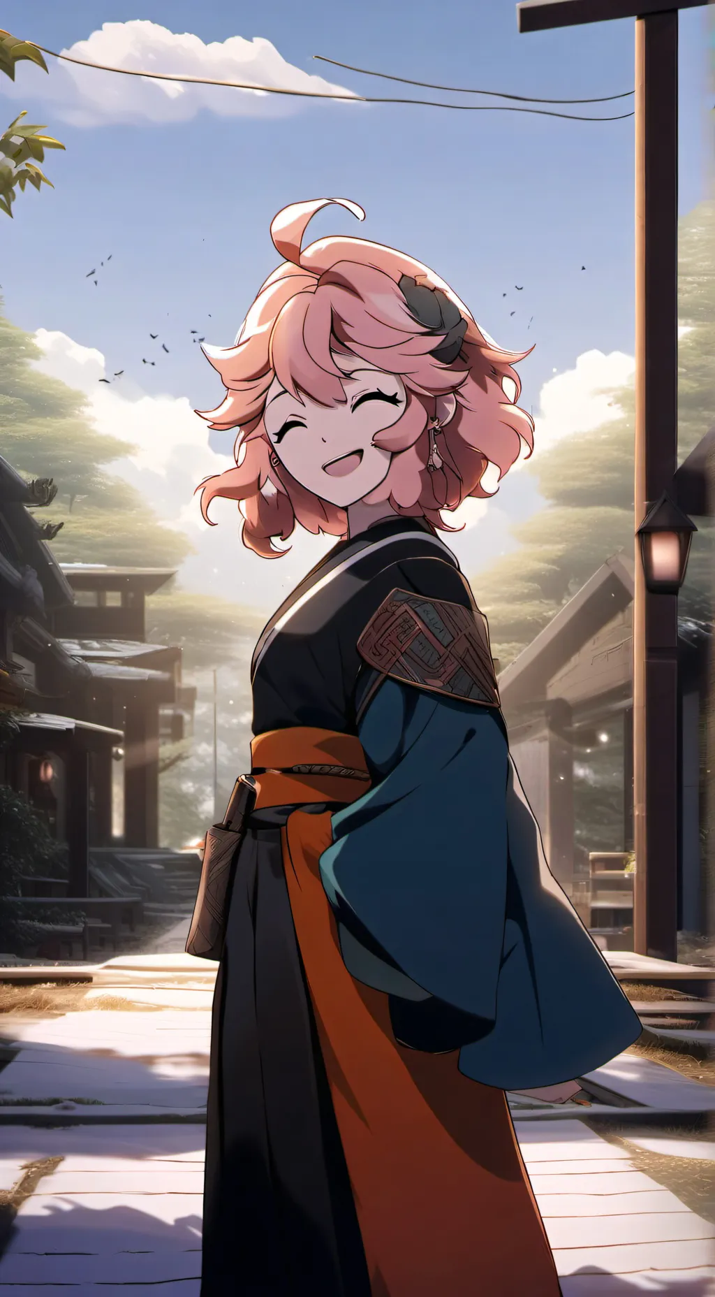ai character: mina adoption background