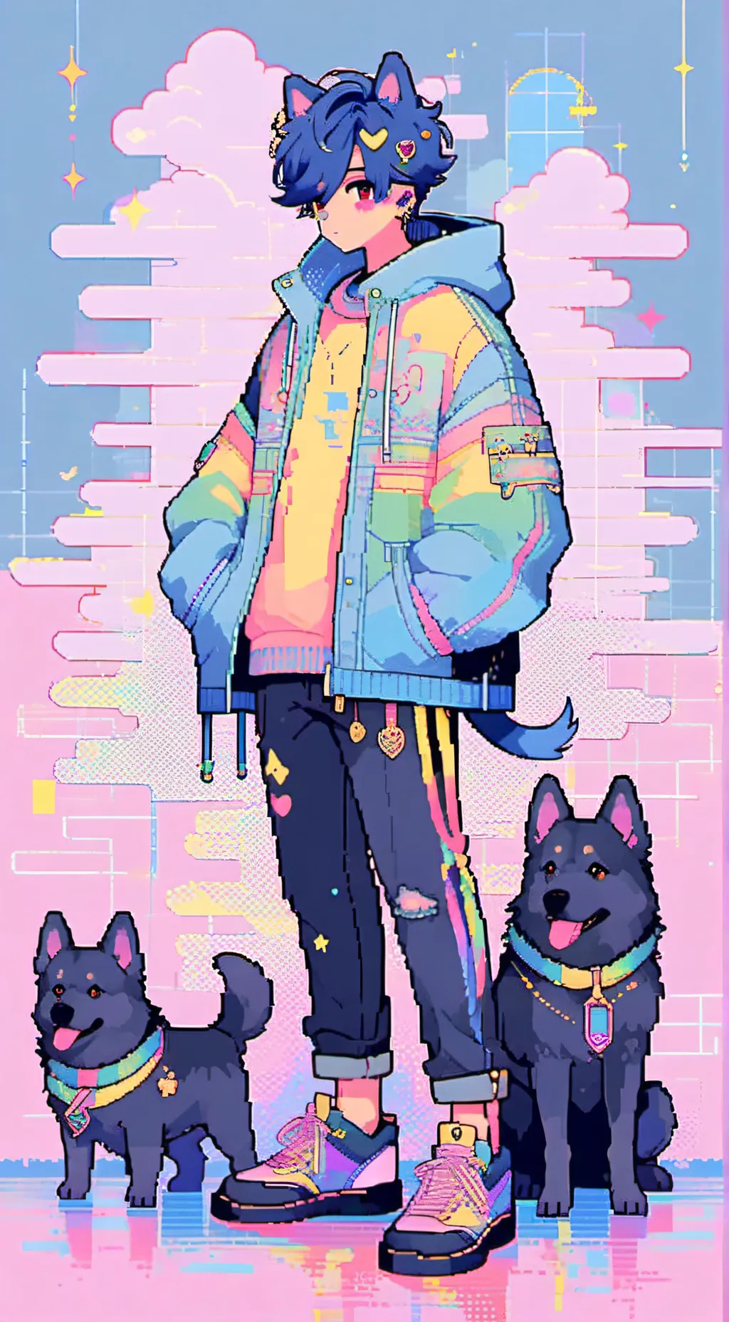 ai character: moth!! background
