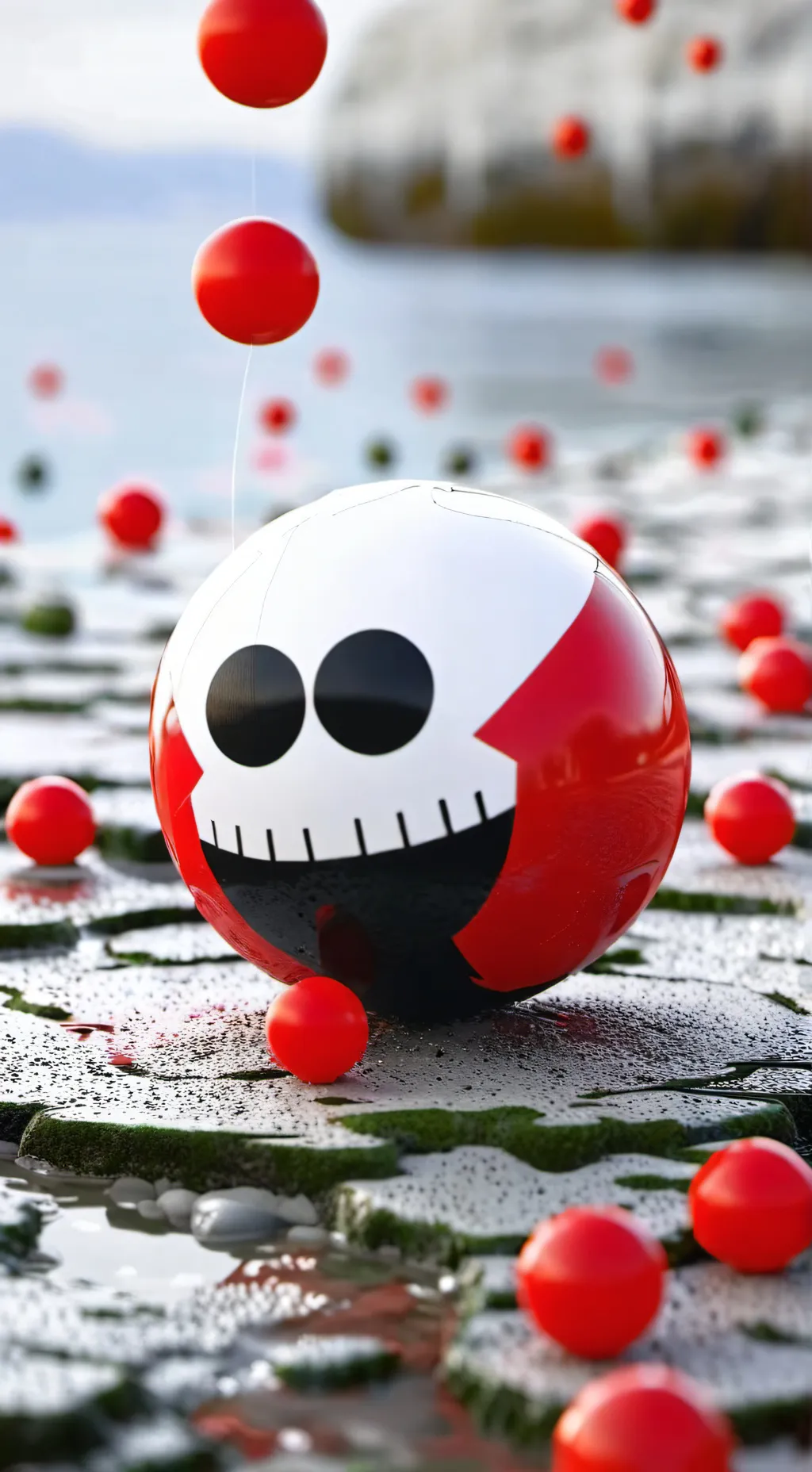 ai character: country balls background