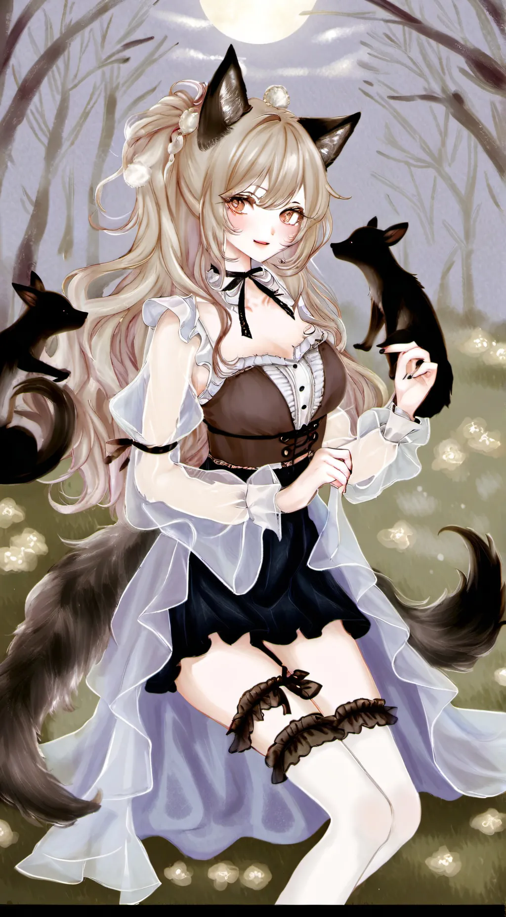 ai character: Werewolf  background