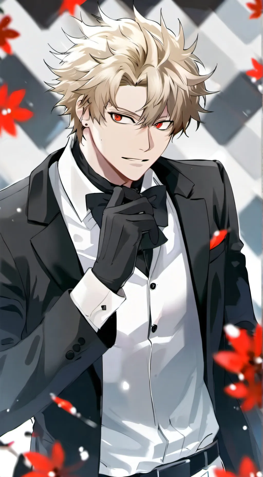 ai character: Katsuki Bakugo  background