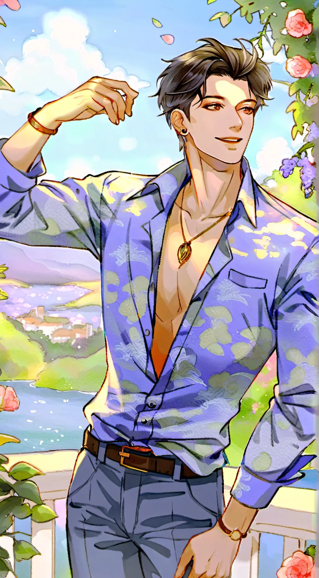ai character: Oliver background
